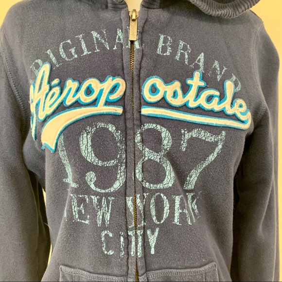 Aeropostale Heavy Full Zip Hoodie - Picture 6 of 11
